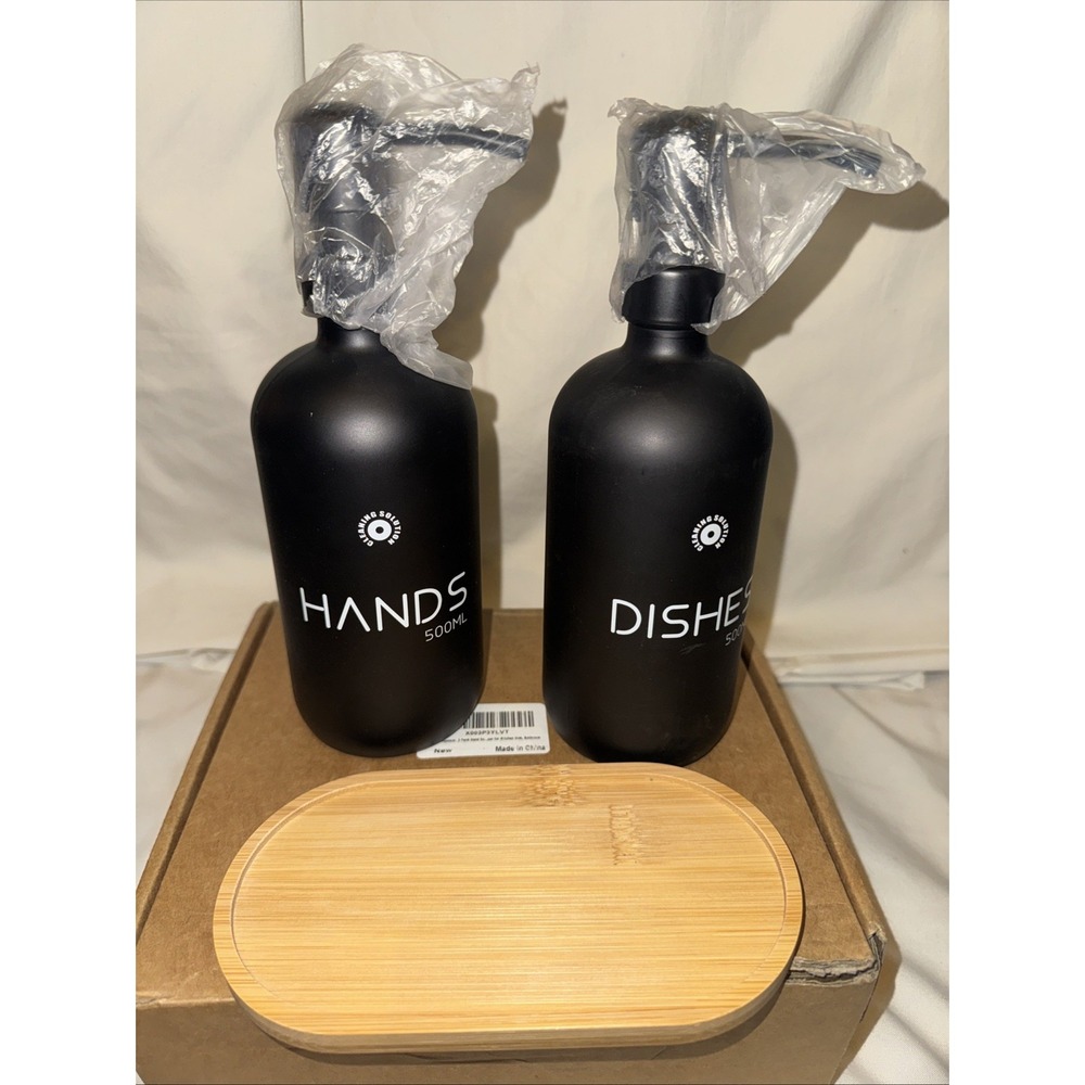 New Soap‎ Dispenser 2 Pack Hand Soap Dispenser and Dish Soap Dispenser 16oz